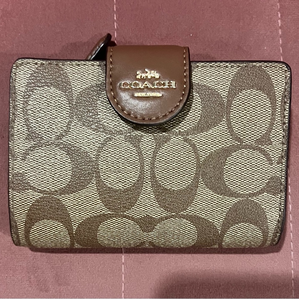 Coach Brown and Tan Wallet